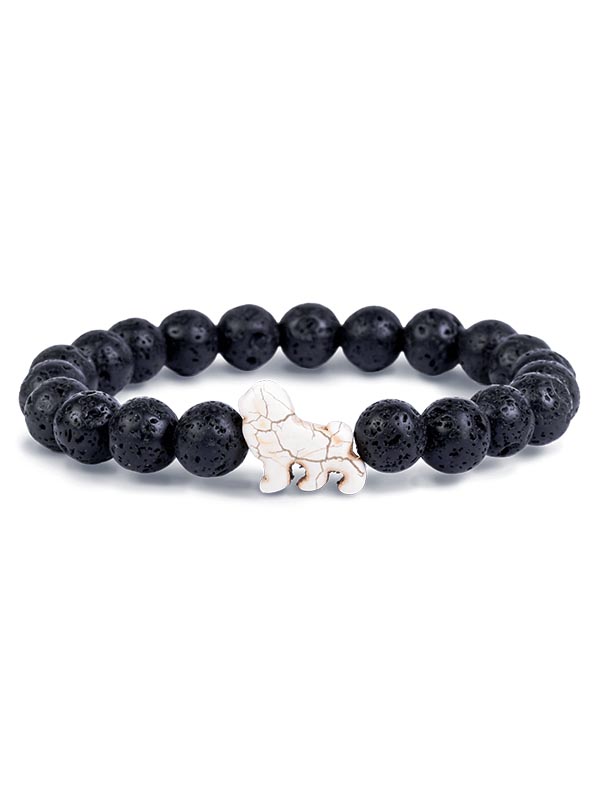 Buy Bracelets Multi Layer Stone Beads Couple-Combo Matching Best Friend  Relationship Couple Bracelet White and black 2 Pcs at Amazon.in